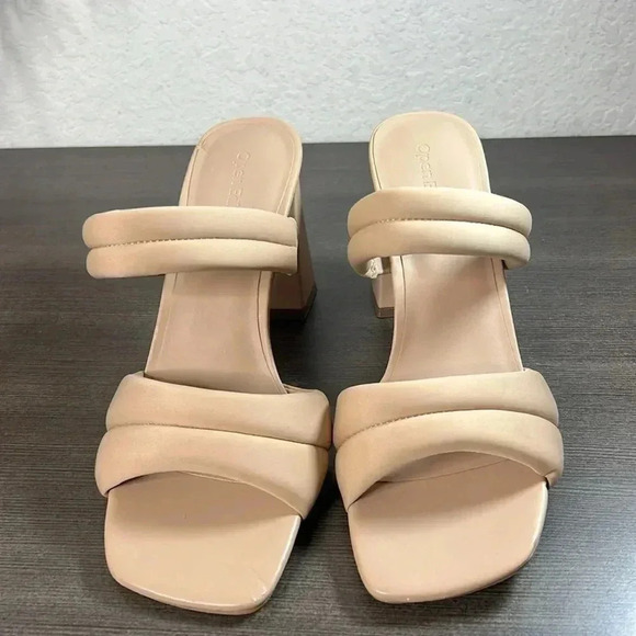NEW- Open Edit Block Heel Sandals Size 10 - Picture 2 of 12